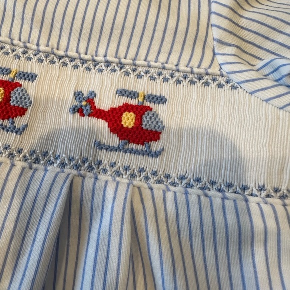 Petit Bebe 6 month smocked onesie. - Picture 2 of 3